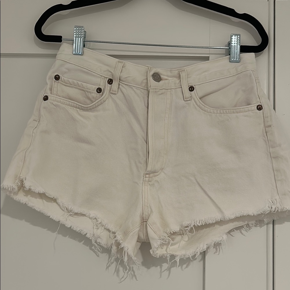 Agolde Parker Denim Shorts in Repose